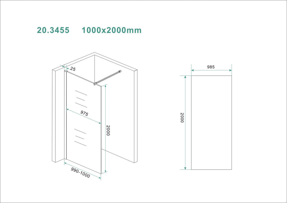 Slim glasplaat helder 1000x2000 8mm nano