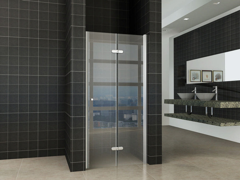 vouwbare nisdeur 1000x2000 rechts 8mm NANO glas