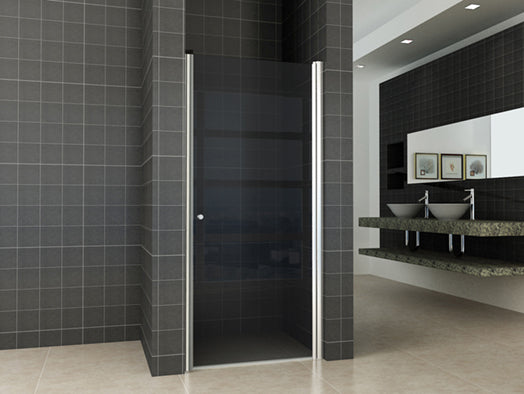 nisdeur met profiel 600x2000 8mm NANO rookglas