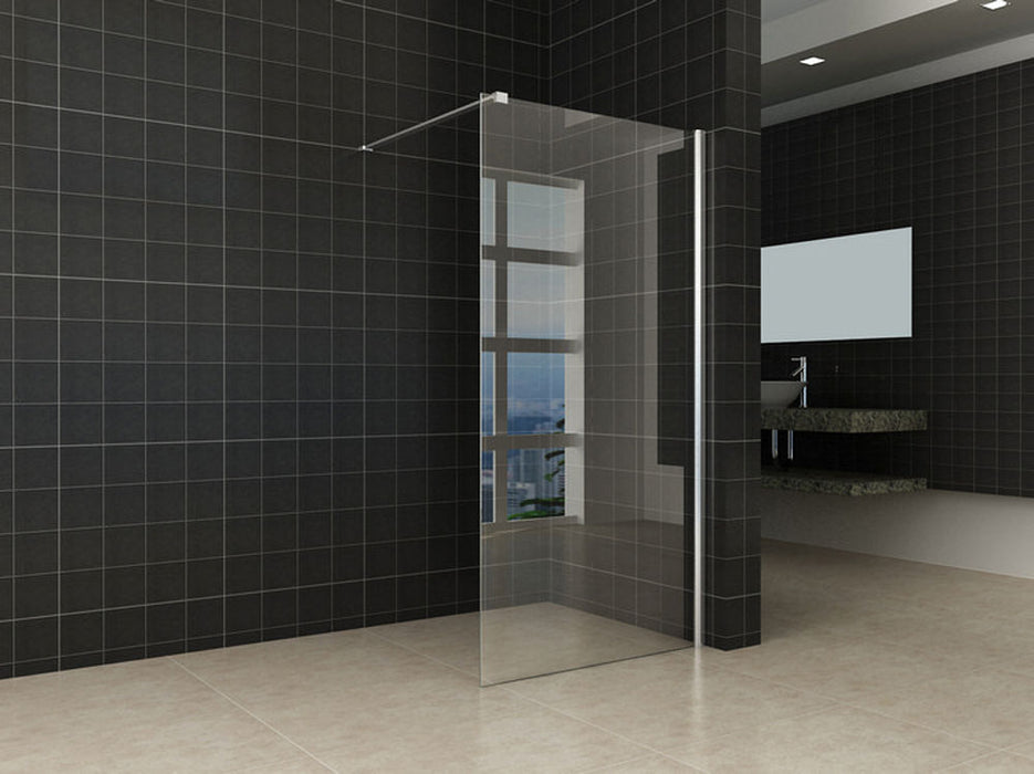 inloopdouche + muurprofiel 900x2000 10mm NANO glas