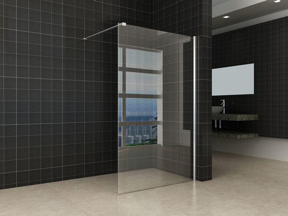 inloopdouche + muurprofiel 1200x2000 10mm NANO glas
