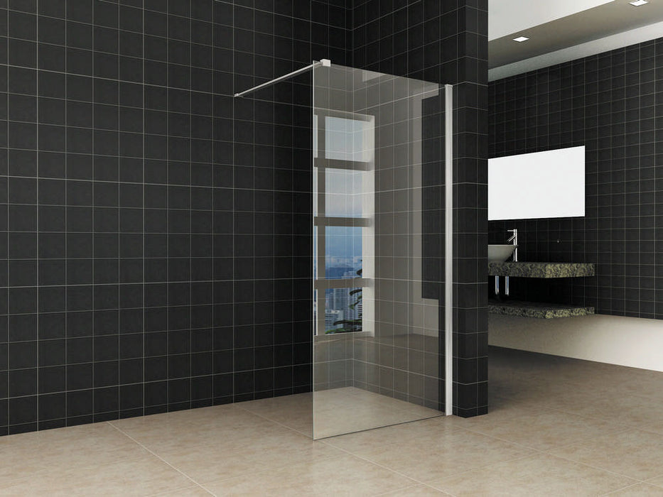 inloopdouche + RVS profiel 900x2000 10mm NANO glas