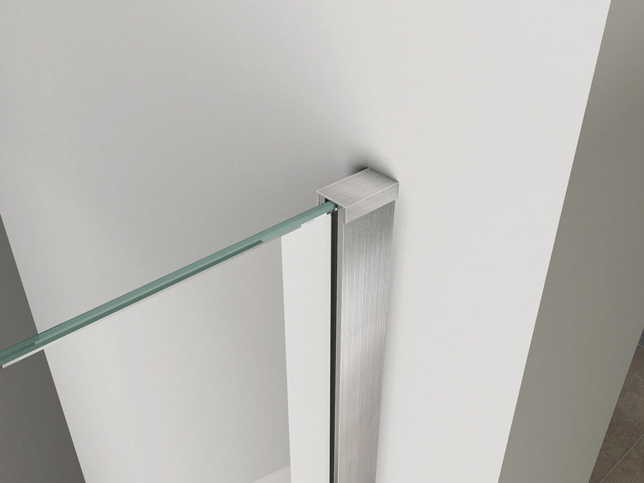 inloopdouche + RVS profiel 900x2000 10mm NANO glas
