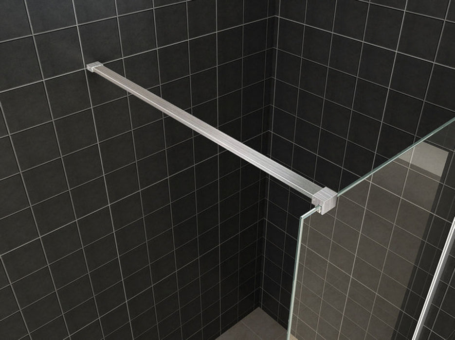 inloopdouche + RVS profiel 1200x2000 10mm NANO glas