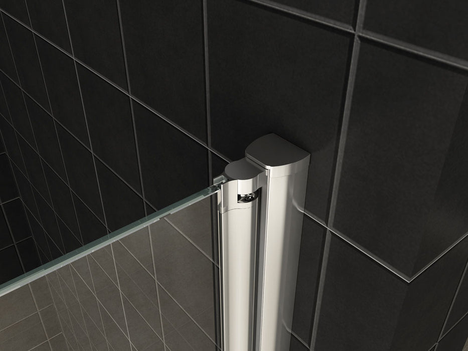 scharnierende zijwand 30cm + muurprofiel Nano 10mm