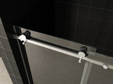 Slide schuifbare nisdeur 2-d. 1700x2000 chr.8mm NANO