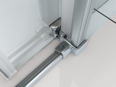 Slide schuifbare nisdeur 2-d. 1700x2000 chr.8mm NANO