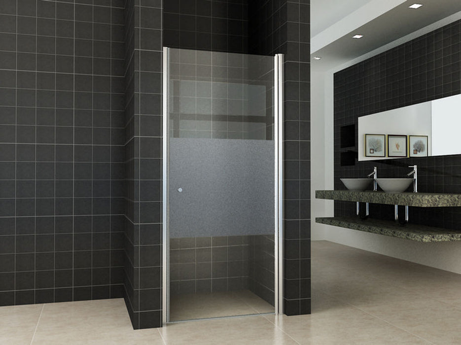 nisdeur -R- met profiel 900x2000 8mm NANO ged.matglas