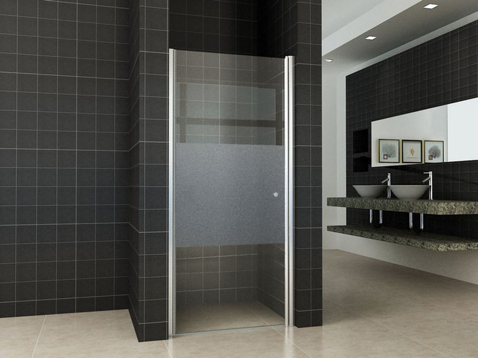 nisdeur -L- met profiel 1000x2000 8mm NANO ged.matglas