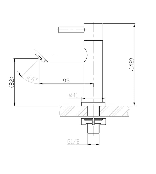 Imola fonteinkraan 1/2" RVS