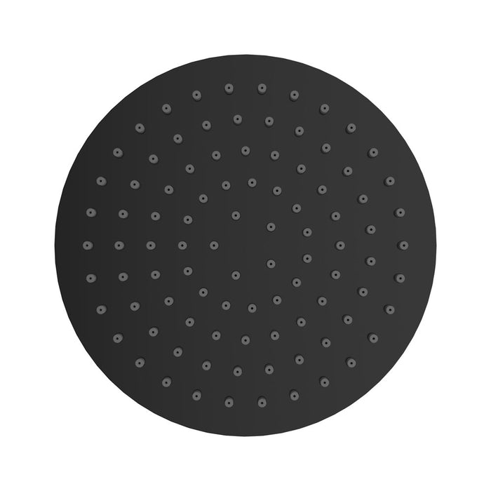 Caral hoofddouche rond 20 x 1,2 cm mat zwart