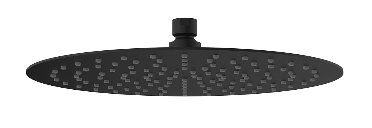 Wiesbaden Ufo luxe hoofddouche ultra plat 30 cm mat zwart