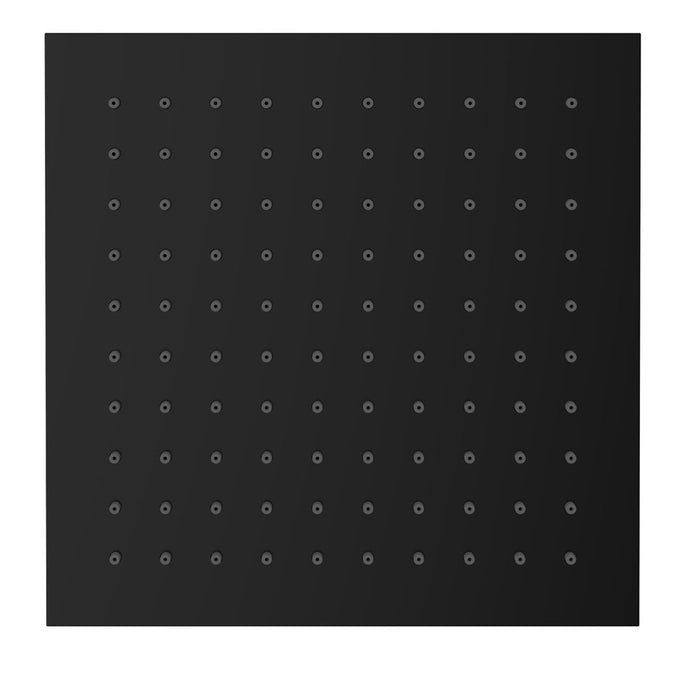 luxe mess.hoofddouche vierkant 200mmx8mm mat zwart