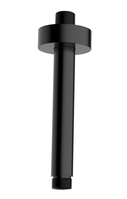 luxe douchearm rond plafondbev. 30cm mat zwart