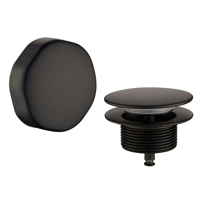 knop/plug badoverloopcombinatie  mat zwart