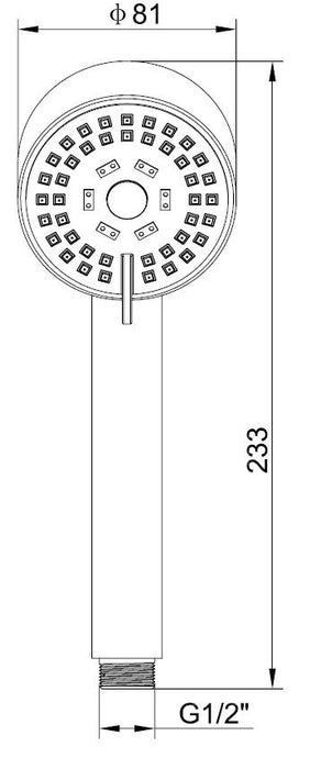 Cadans handdoucheset compleet chroom