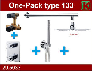 one-pack inbouwthermost.set type 133 CHR (30cm ufo)