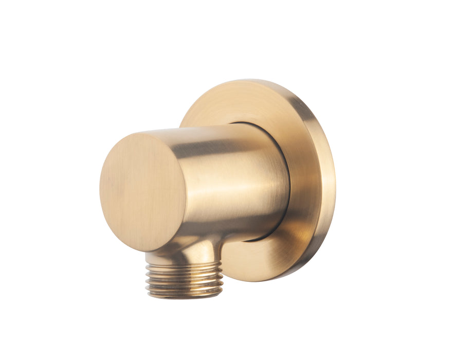 luxe mess.muur doucheaansluiting rond 1/2'' messing