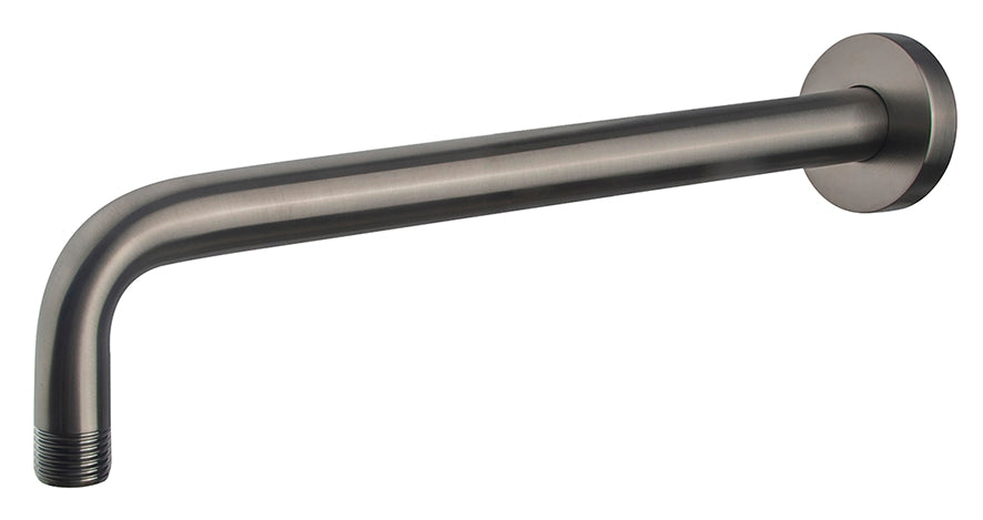luxe douchearm rond muurbev. 35cm  gunmetal