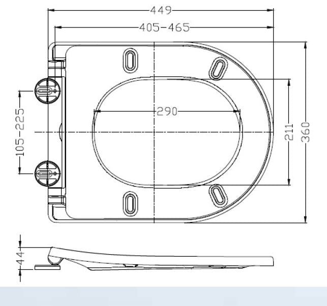 Shade Slim toiletzitting softclose glans wit