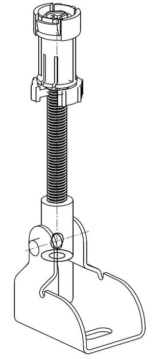 Wand- + hoekbevestigingset tbv Geberit UP-320