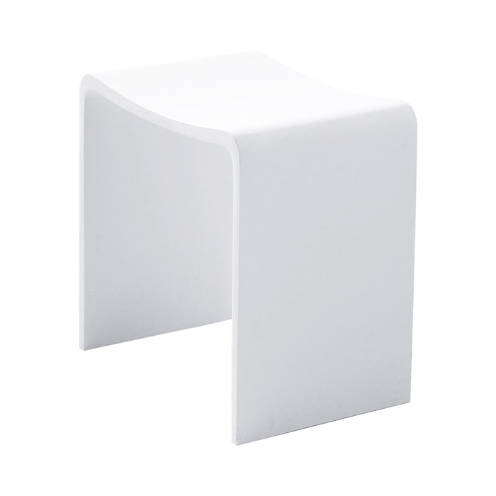 Wiesbaden Solid surface kruk 40 x 30 x 42,5 cm mat wit