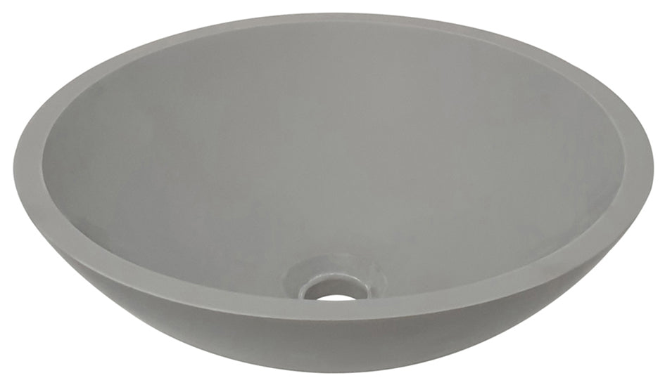 Wiesbaden Valerie waskom rond 43x13 cm solid surface betonlook