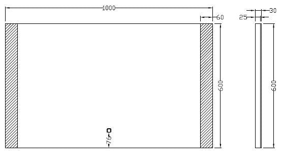 Sunny dimbare LED condensvrije spiegel 100 x 60 cm