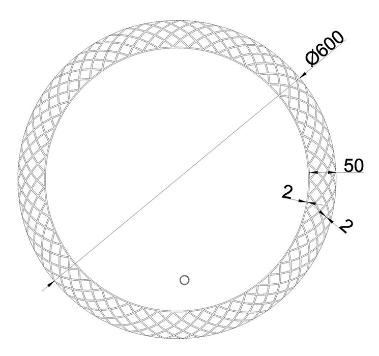 Deco condensvrije led-spiegel 60 cm