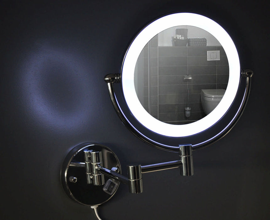 Home scheerspiegel met LED verlichting 20 cm