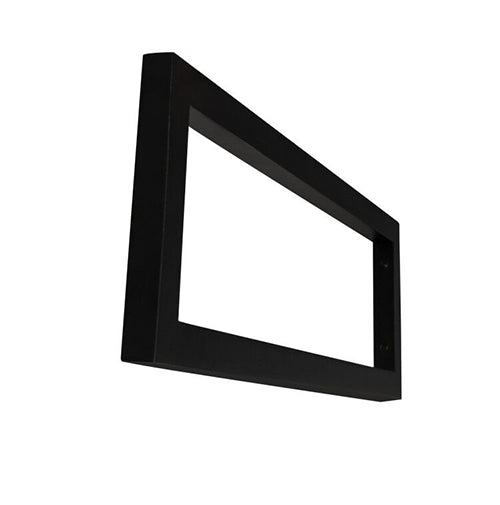 mat zwarte vierkante supportbeugel 40x14