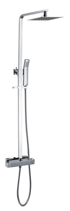 Best-Design New-York vierkante thermostatische regendouche-opbouwset