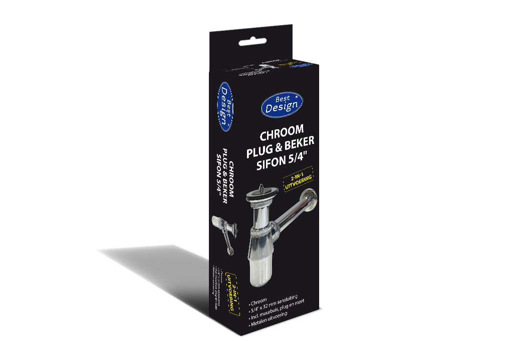 Best-Design plug & beker sifon (2 in 1) 5/4 x 32 mm