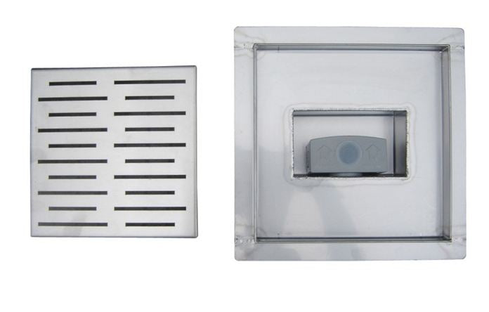 Best-Design N-Square doucheput met flens 20x20x7.7cm