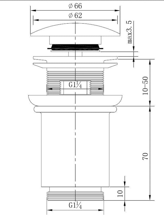 Best-Design Hoog clic-waste 5/4