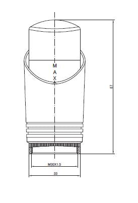 Best-Design luxe thermostaatknop M-30
