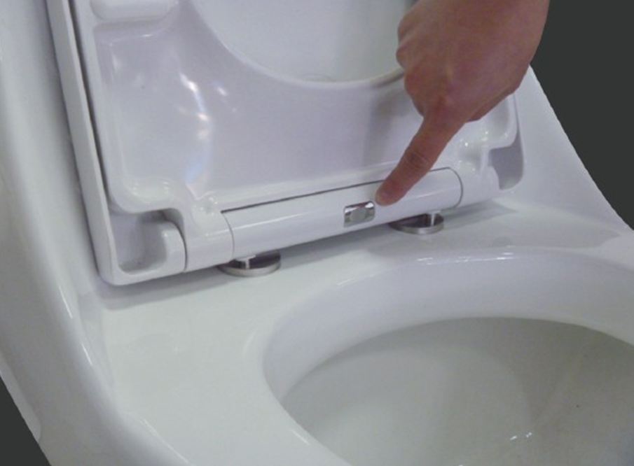 Best-Design Thin-Line one-touch soft-closing toiletzitting