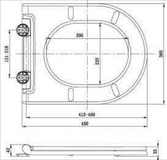 Best-Design Thin-Line one-touch soft-closing toiletzitting