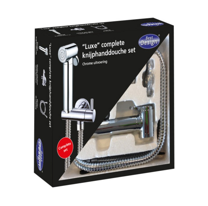 Best-Design Knijp-Bidet Luxe handdouche-set