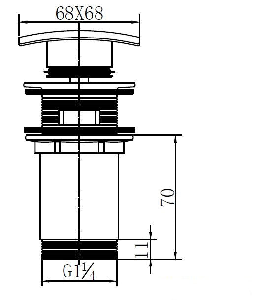 Best-Design Square clic-waste 5/4