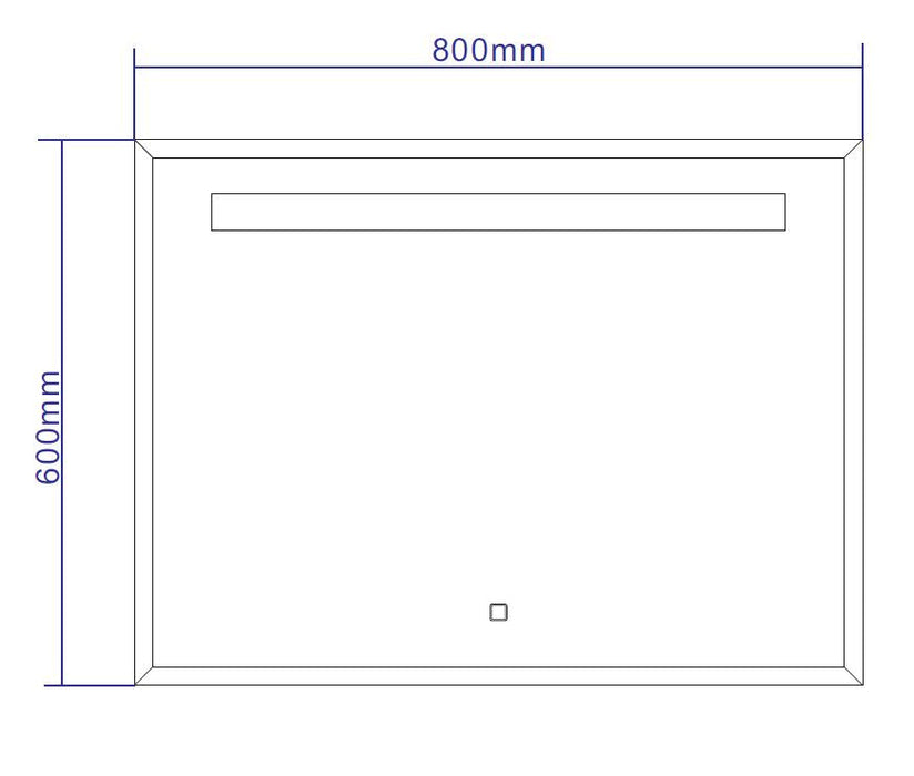 Best-Design Miracle LED spiegel B=80 x H=60cm
