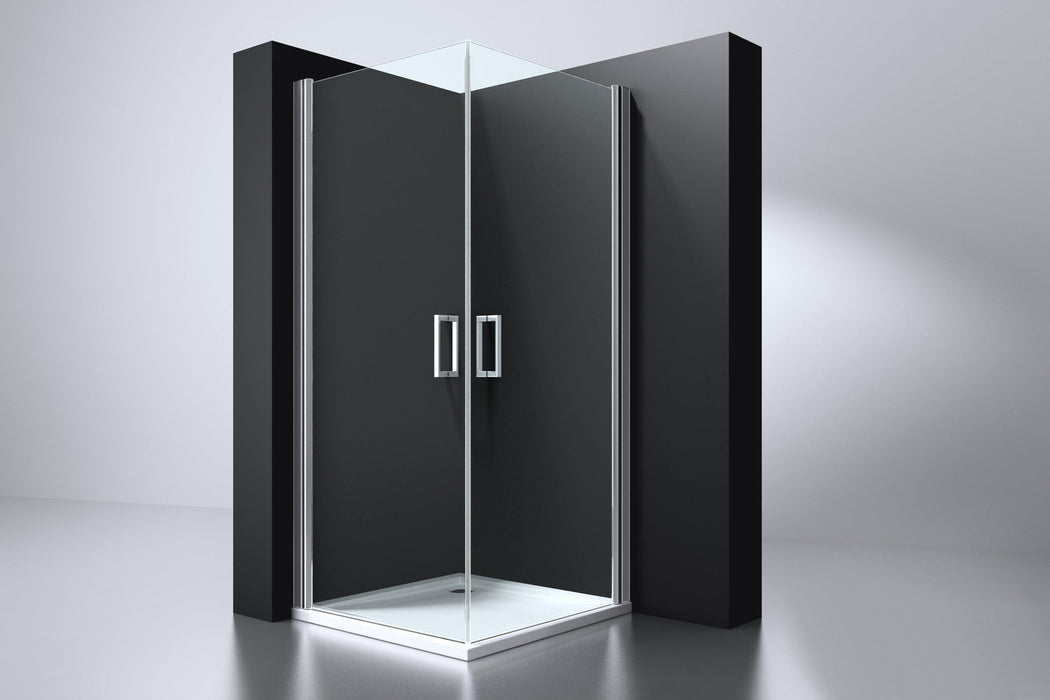 Best-Design Erico vierkante cabine met 2 deuren 90x90x192cm NANO glas 6mm