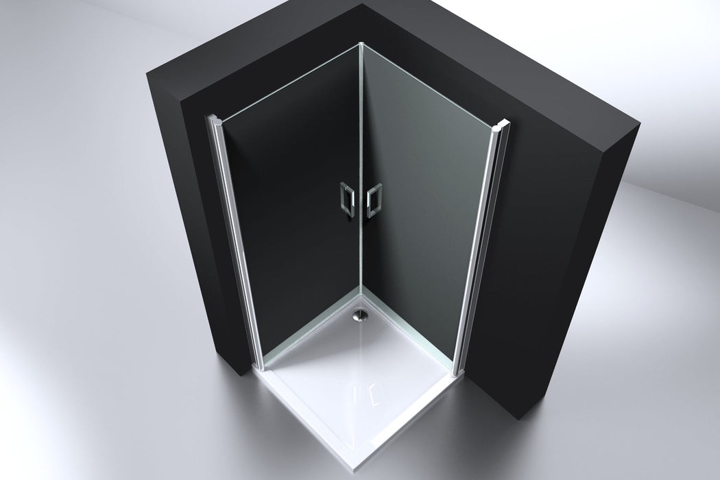 Best-Design Erico vierkante cabine met 2 deuren 100x100x192cm NANO glas 6mm