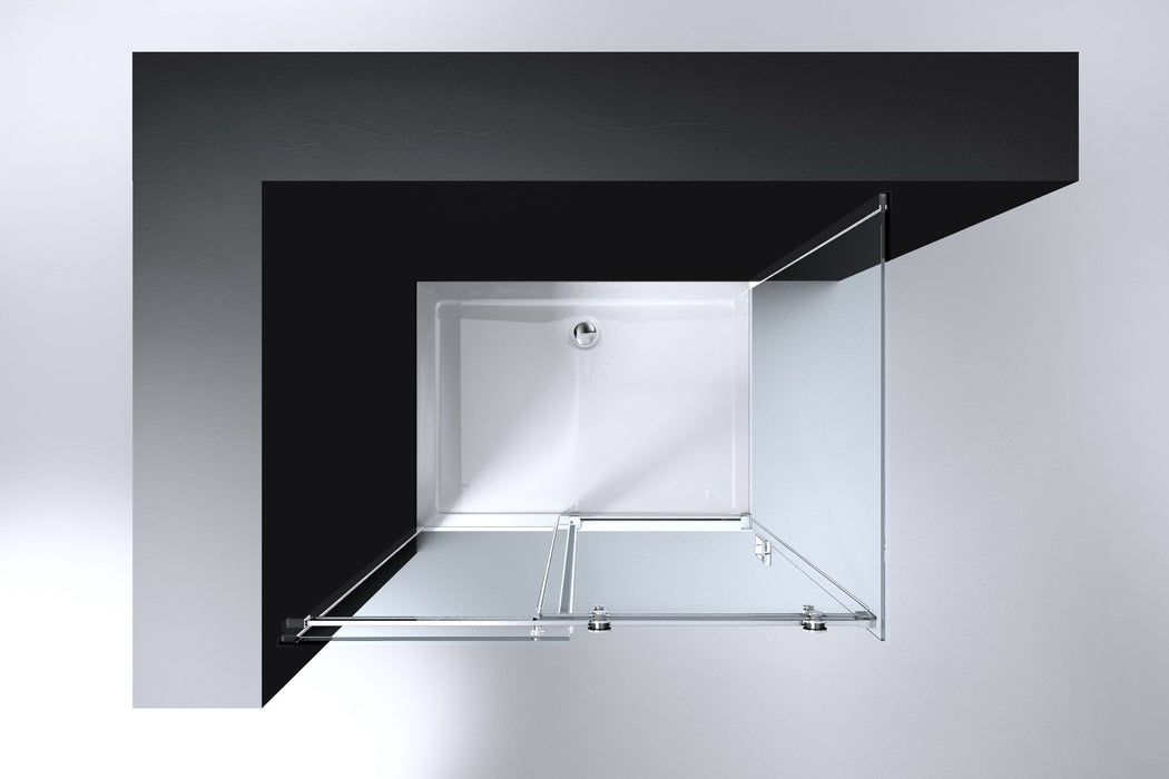 Best-Design Erico-Rechthoek cabine schuifdeur & wand 120x90x200cm NANO glas 8mm
