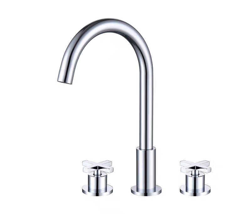 Best-Design New-Jax 3-gats staande wastafelkraan