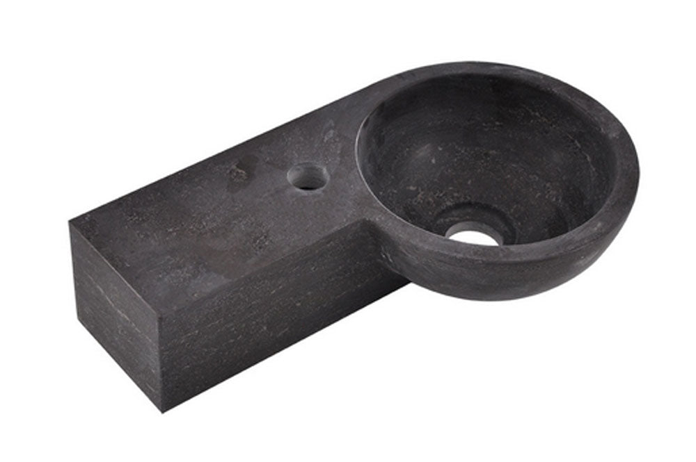 Wiesbaden fontein links rond 40x23x10 cm hardsteen gezoet