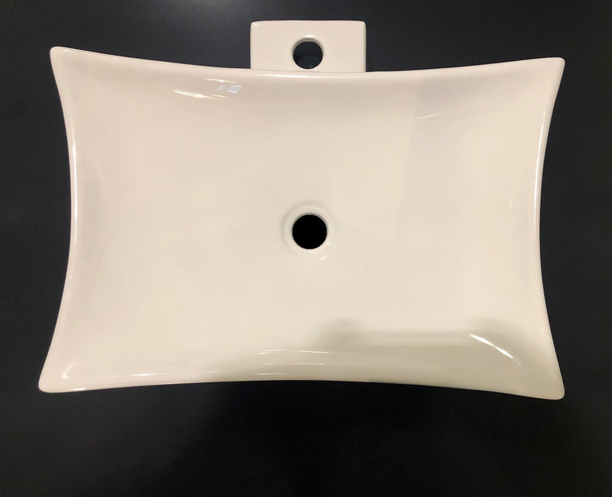 Best-Design Raaf opbouw wastafel M/kraangat 56x37x10,5cm