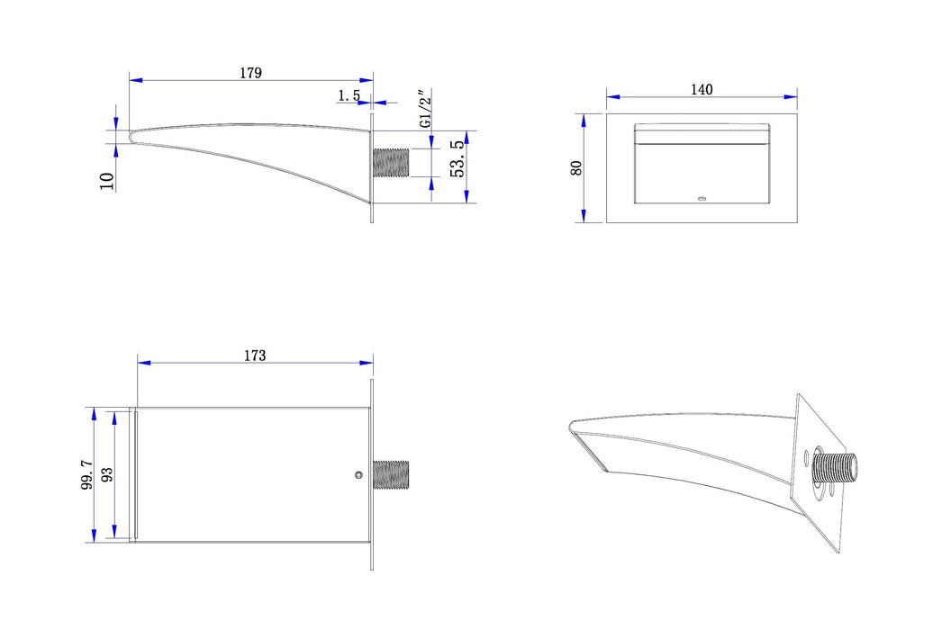 Best-Design Rofo waterval muuruitloop tbv. douche en bad