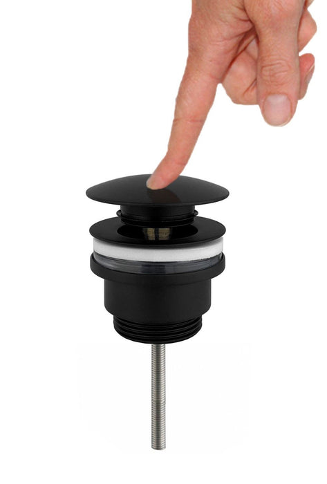 Best-Design Nero clic-waste z/overloop 5/4 mat-zwart