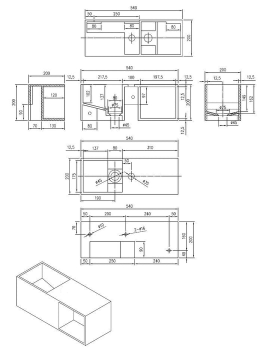 Best-Design Ole fontein Just-Solid 54x20x20cm